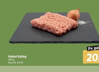 Hakket kylling