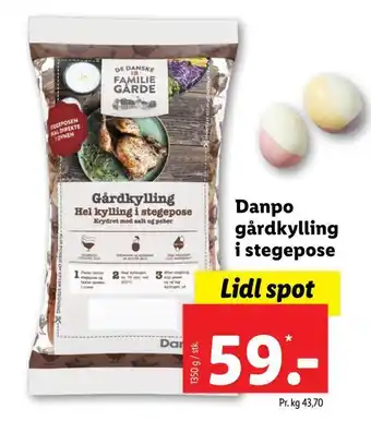 Danpo gårdkylling i stegepose