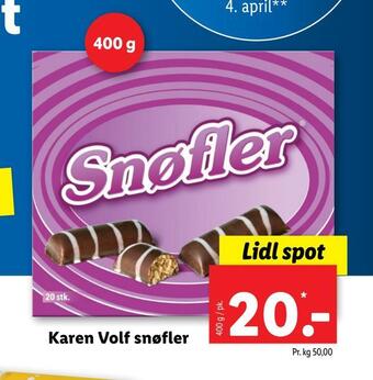 Lidl Karen volf snøfler tilbud