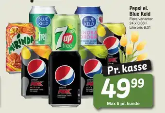 Fakta Tyskland Pepsi el. blue keld tilbud