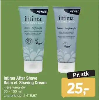 Intima after shave balm el. shaving cream