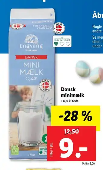 Lidl Dansk minimælk tilbud