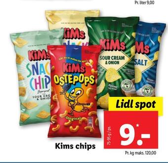 Lidl Kims chips tilbud