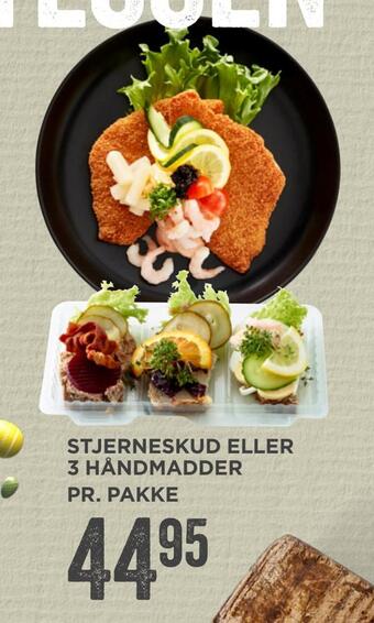 MENY Stjerneskud eller 3 håndmadder tilbud