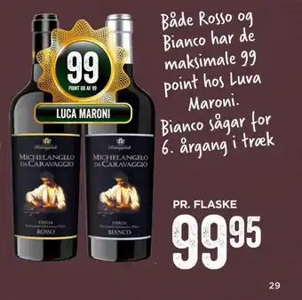 MENY Michelangelo caravaggio rosso 2020 eller bianco 2021 tilbud