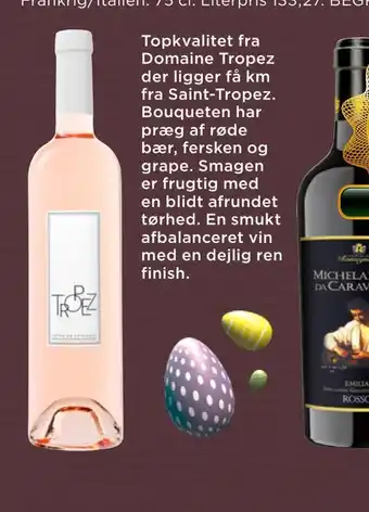 MENY Domaine tropez côtes de provence rosé, romagnoli tilbud