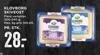 MENY Klovborg skiveost tilbud