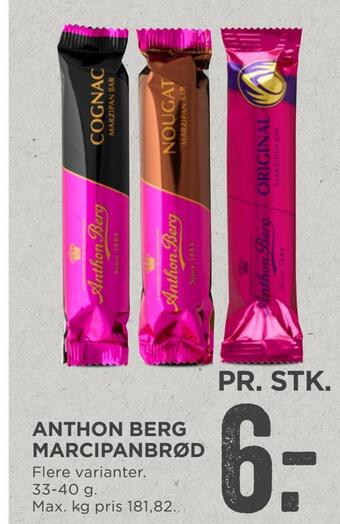 MENY Anthon berg marcipanbrød tilbud