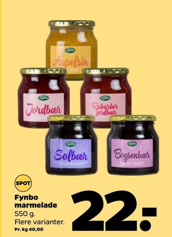 Netto Fynbo marmelade tilbud