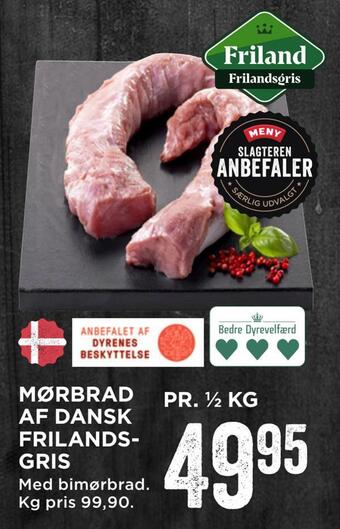 MENY Mørbrad af dansk frilandsgris tilbud