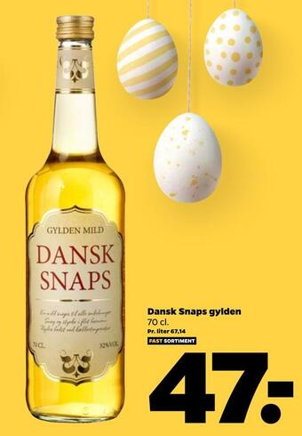 Netto Dansk snaps gylden tilbud