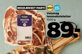 Netto Velsmag lammekoteletter tilbud