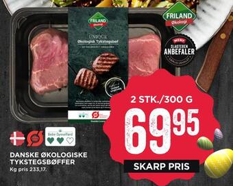 MENY Danske økologiske tykstegsbøffer tilbud