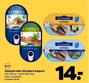 Netto Amanda eller glyngøre kippers tilbud