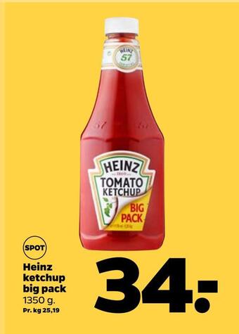 Netto Heinz ketchup big pack tilbud