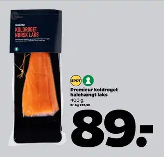 Netto Premieur koldrøget halehængt laks tilbud