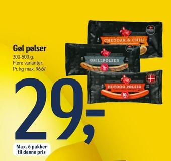 Føtex Gøl pølser tilbud