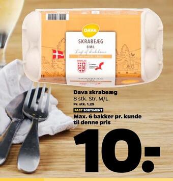 Netto Dava skrabeæg tilbud