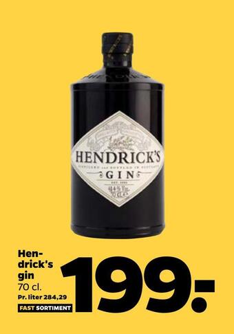 Hendrick's gin