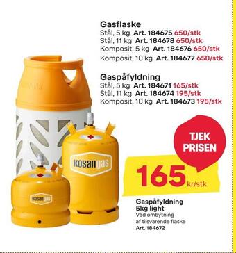 Byggmax Gaspåfyldning tilbud