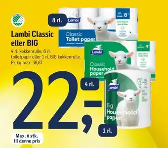 Føtex Lambi classic eller big tilbud