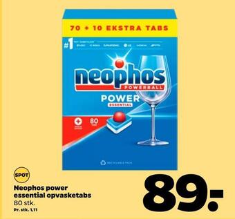 Netto Neophos power essential opvasketabs tilbud
