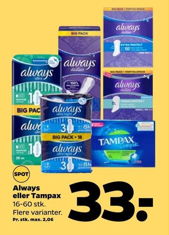 Always eller tampax