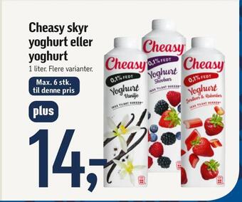 Føtex Cheasy skyr yoghurt eller yoghurt tilbud