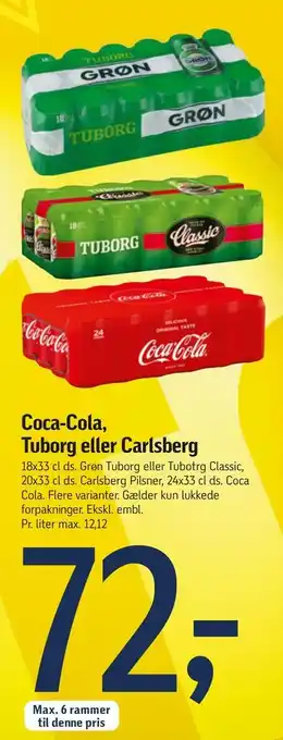 Føtex Coca-cola, tuborg eller carlsberg tilbud