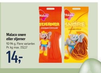 Malaco snøre eller stjerner