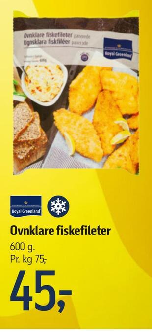 Føtex Ovnklare fiskefileter tilbud