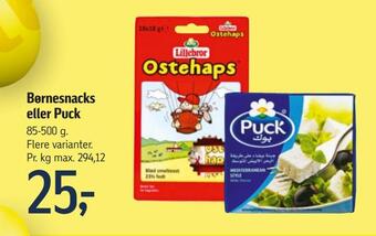 Føtex Børnesnacks eller puck tilbud