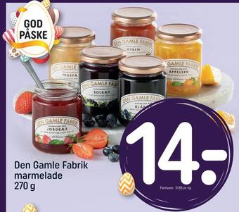 REMA 1000 Den gamle fabrik marmelade tilbud