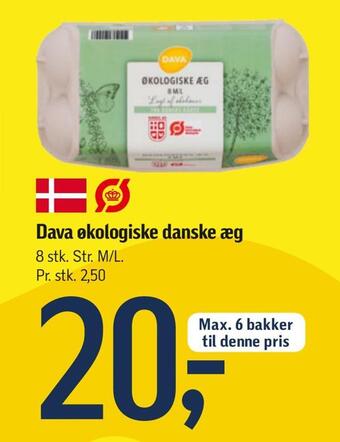 Føtex Dava økologiske danske æg tilbud