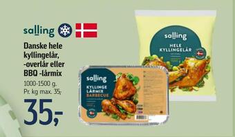 Føtex Danske hele kyllingelår, -overlår eller bbq -lårmix tilbud