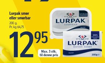 Føtex Lurpak smør eller smørbar tilbud