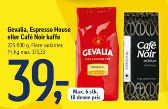 Føtex Gevalia, espresso house eller café noir kaffe tilbud