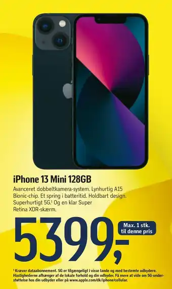 Føtex Iphone 13 mini 128gb tilbud