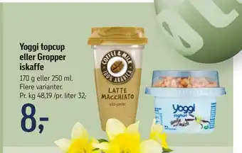 Føtex Yoggi topcup eller gropper iskaffe tilbud