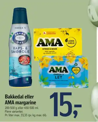 Føtex Bakkedal eller ama margarine tilbud