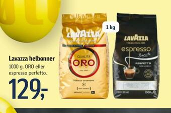 Føtex Lavazza helbønner tilbud