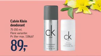 Føtex Calvin klein deodorant tilbud