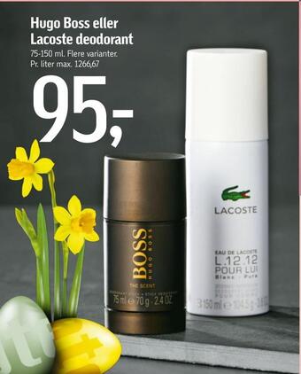 Føtex Hugo boss eller lacoste deodorant tilbud