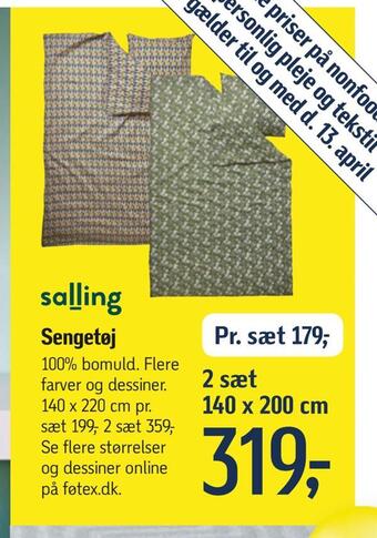 Føtex Sengetøj tilbud