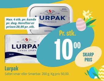 Min Købmand Lurpak tilbud