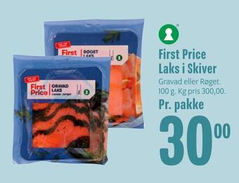 Min Købmand First price laks i skiver tilbud