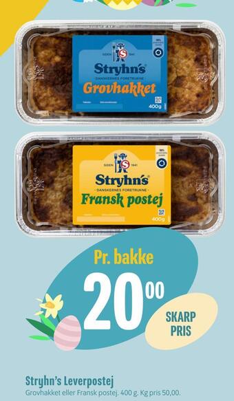 Min Købmand Stryhn's leverpostej tilbud