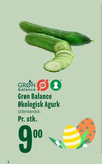 Min Købmand Grøn balance økologisk agurk tilbud