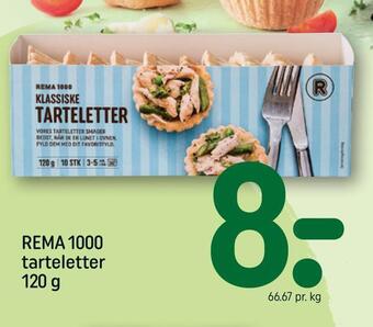 REMA 1000 Rema 1000 tarteletter tilbud