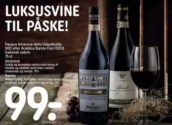 REMA 1000 Pasqua amarone della valpolicella doc eller araldica barolo flori docg tilbud